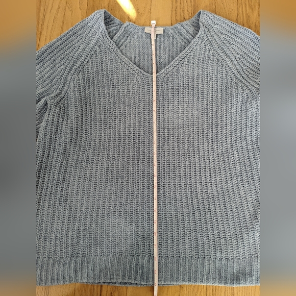 Lucky Brand Light Blue Knit Sweater Large - Picture 6 of 9
